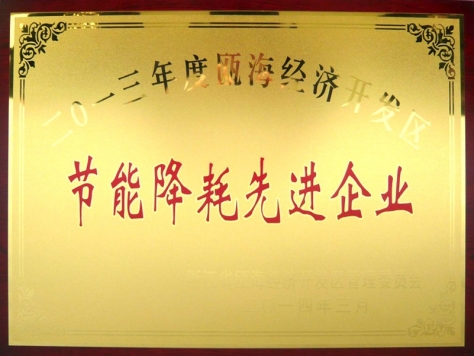 节能降耗先进企业